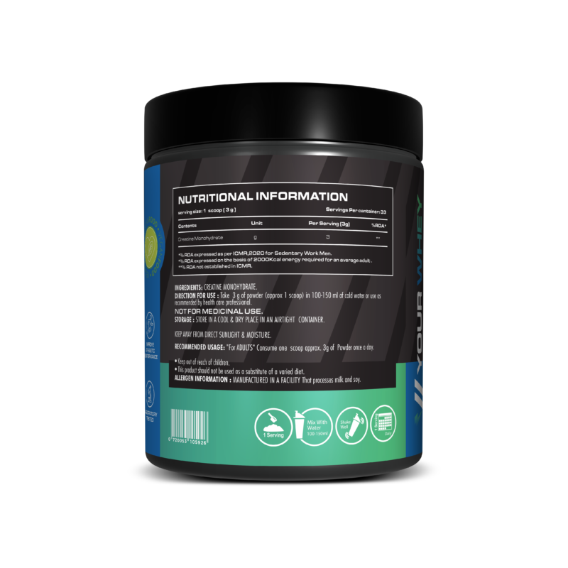 YourWhey Creatine Monohydrate 100gm - Image 3